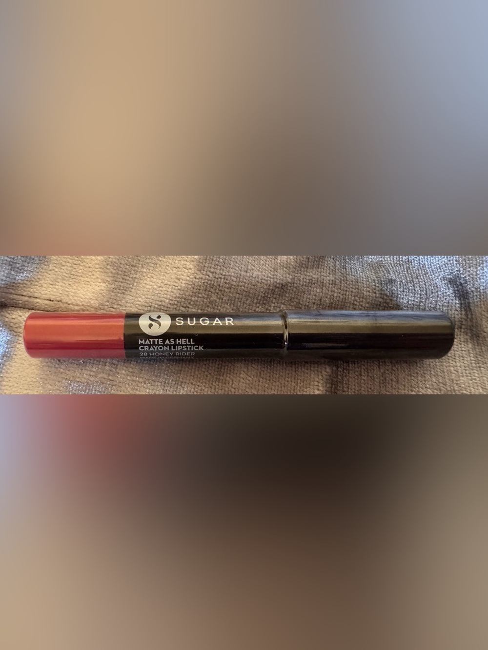 SUGAR Matte As Hell Crayon Lipstick Color- “28-Honey Rider”